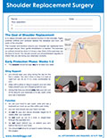 Shoulder replacement post-operative protocol